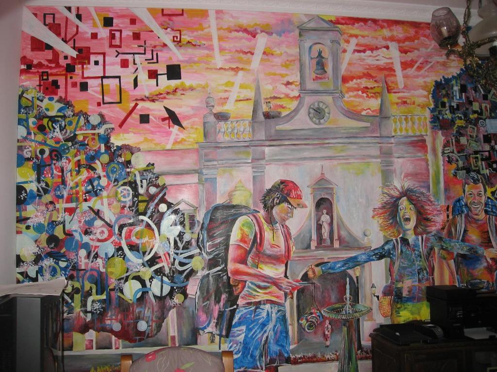 3Hb Faro Ξενοδοχείο Εξωτερικό φωτογραφία Mural by the artist